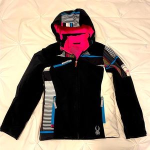 Spyder insulated ski coat with hood - Girls size 14